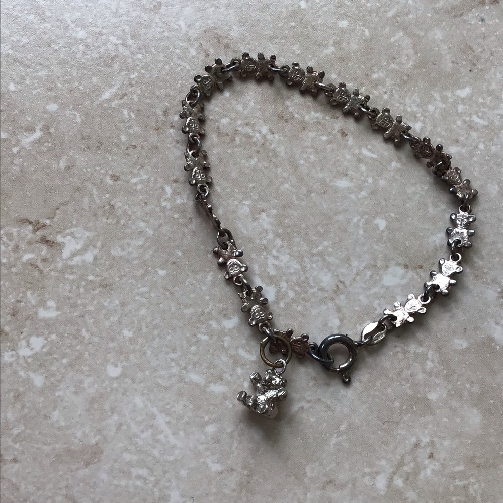 Girls Silver 925 Bear Design Link Bracelet - Picture 13 of 15
